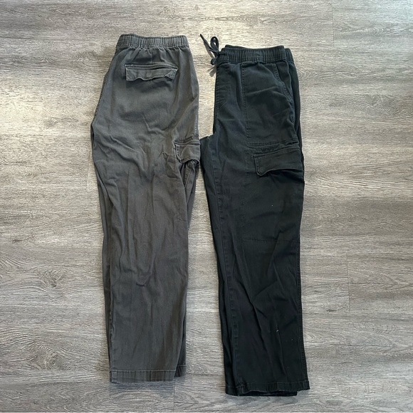 💰2/$25💰 x2 Bluenotes Cargo Pants - Black and Gray - Picture 3 of 11